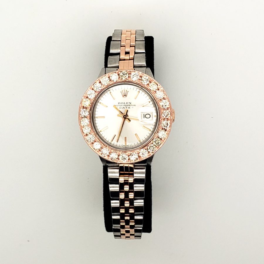 rolex lady datejust rose gold